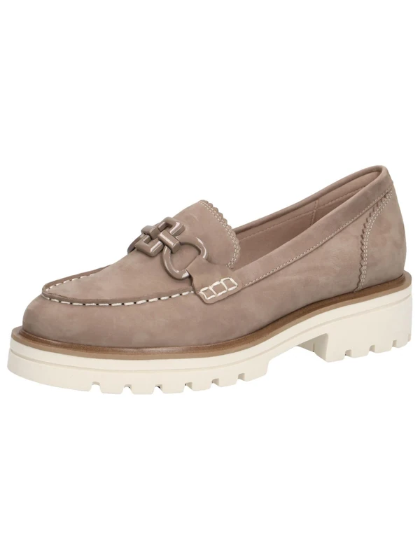 Caprice 9-9-24706-28, Loafer Flat, MUD Nubuc,