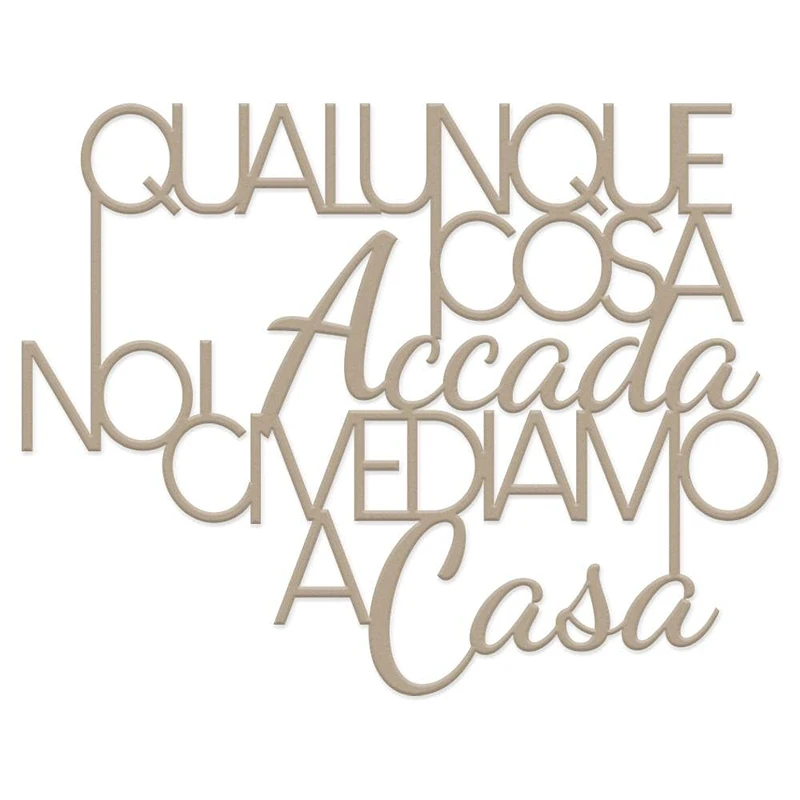 Wall Decoration Quote Phrase Written on Wood Whatever Happens - Wooden Phrase for Kitchens Family Home Love Wall Decoration