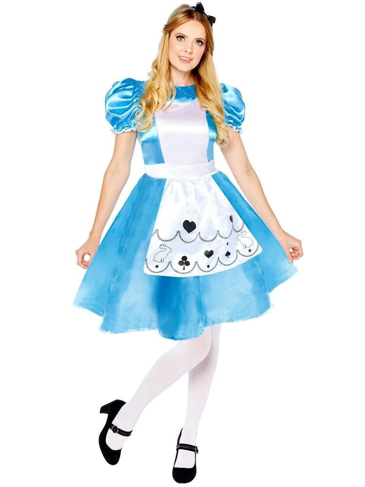 amscan (PKT) (9910043) Adult Ladies Alice Costume (UK 22-24)