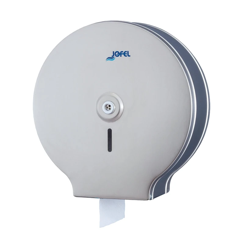 Jofel AE24400 Smart Stainless Steel Satin Toilet Roll Holder, Satin Stainless Steel
