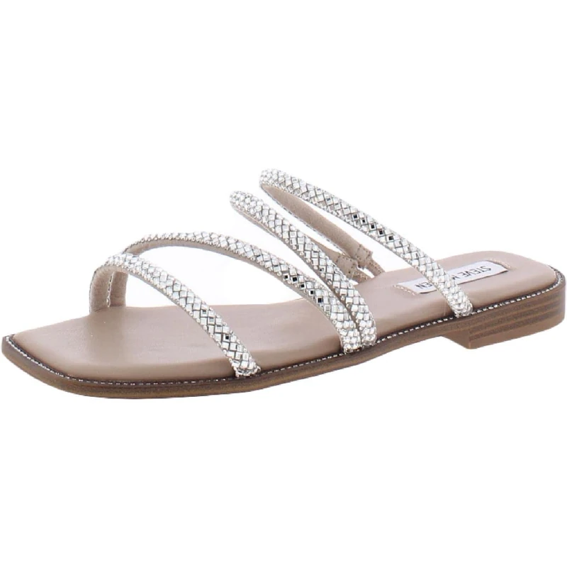 Steve Madden Women's Starie Slide Sandal, Rhinestone, 6 UK