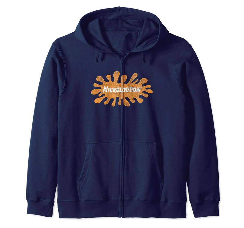 Nickelodeon Vintage 90's Splat Logo Zip Hoodie