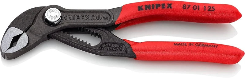 KNIPEX Cobra High-Tech Water Pump Pliers 125mm Grey - 87 01 125 SB