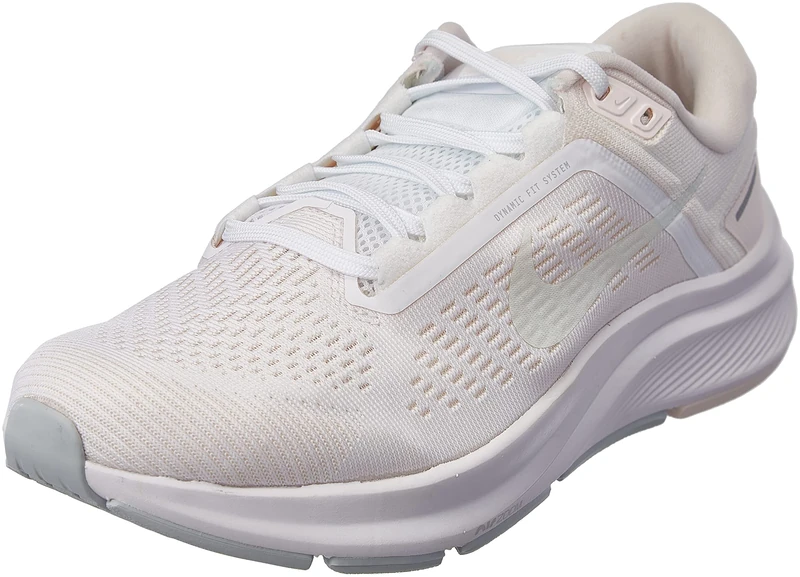 Nike Women's Air Zoom Structure 24 Sneaker, White/Barely Green-Light Soft, 4.5 UK