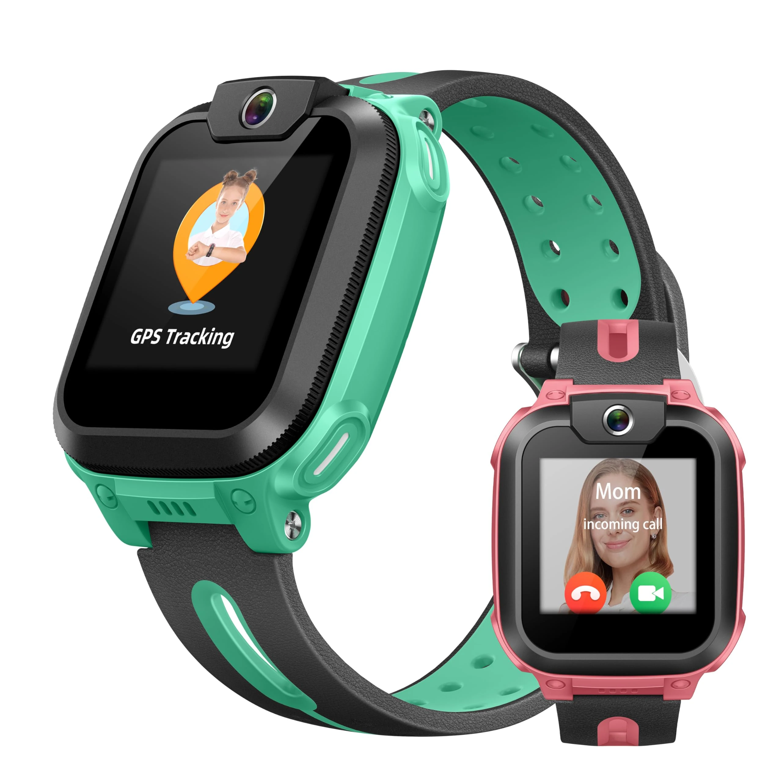 imoo Watch Phone Z1 Kids Smart Watch, 4G Kids Smartwatch with Video and Phone Call Durable, GPS Watch with Real Time Location and IPX8 Water Resistance (Green)