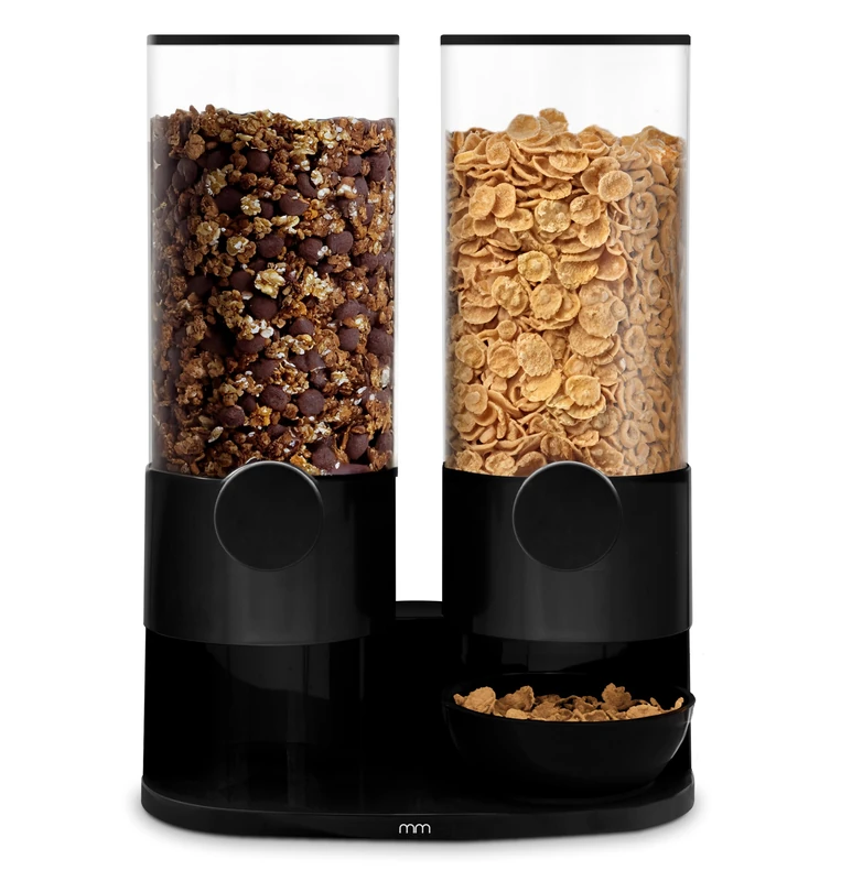 mikamax Design Cereal Dispenser for Muesli and Cereals – Unique Design 2X 3L