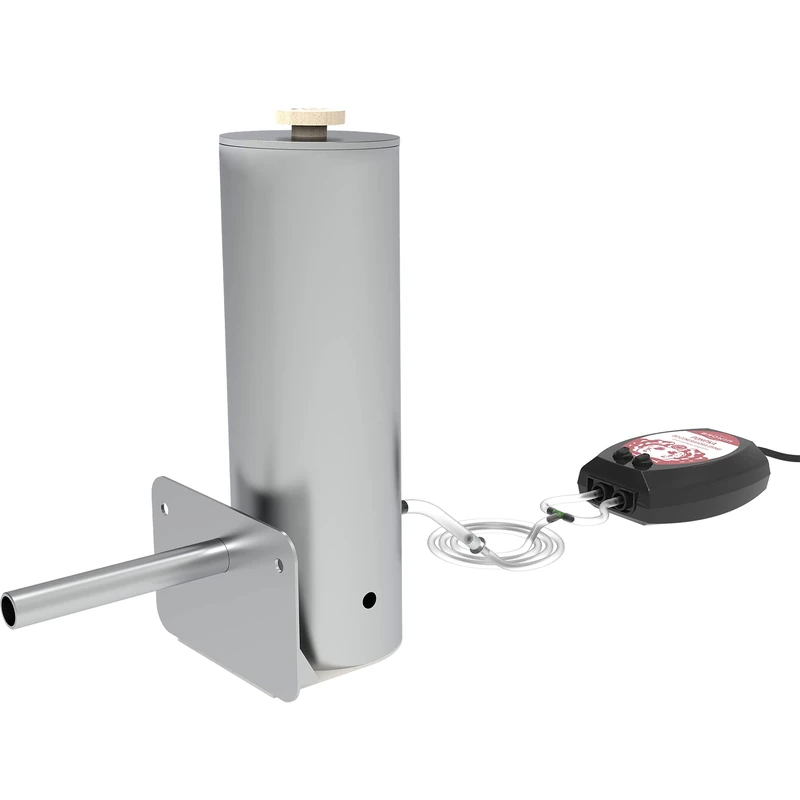 Browin 330121 Smoker Box with a Pump, for Cold and Warm/Hot Smoking, Silver