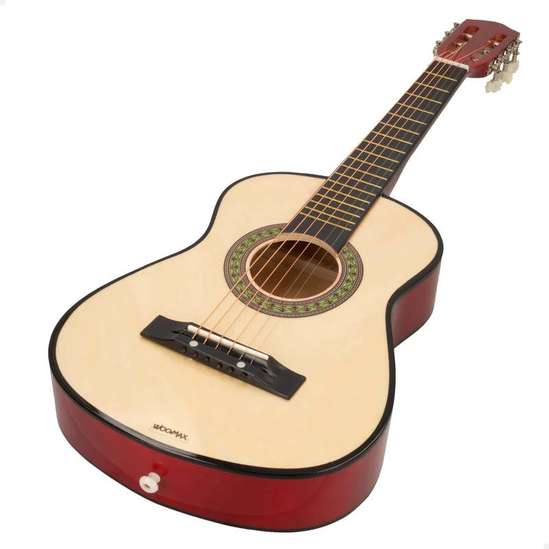 WOOMAX 49367 Woomax Wooden Guitar 76 cm + 3a