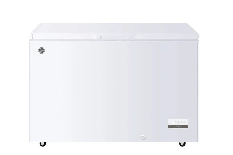 Hoover HHCH312EL Freestanding Large Chest Freezer, 310L Total Capacity, Static, Wheeled, White