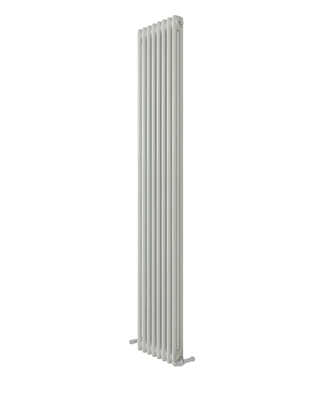 Designer Minimalist Bathroom White 1800x380x70 Two Column Radiator - Image 1