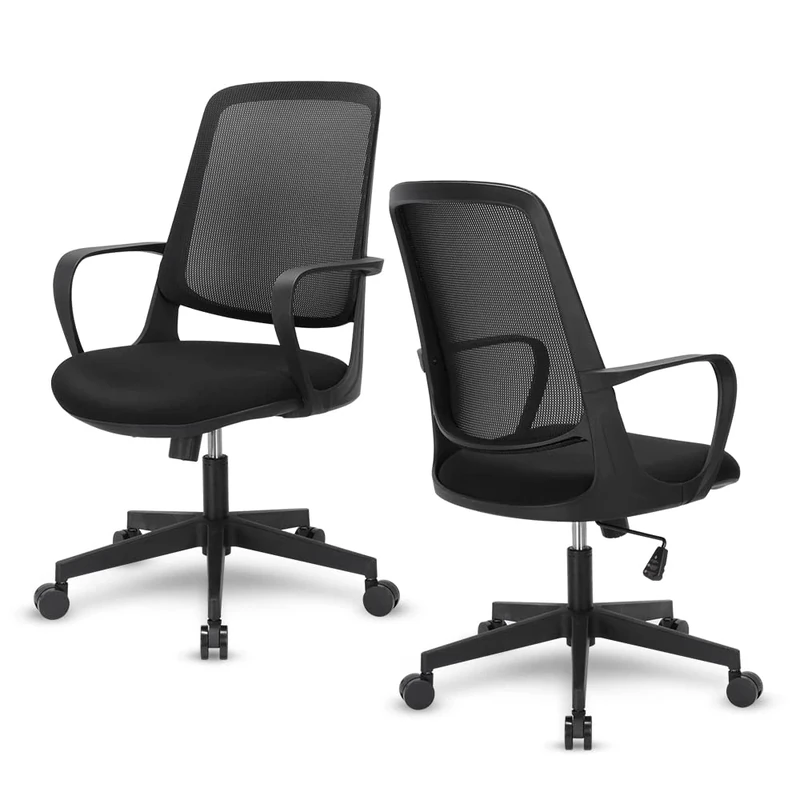 SpecStandard 849 Office Chair with Adjustable Tilt Tension, Breathable Mesh Back - Black