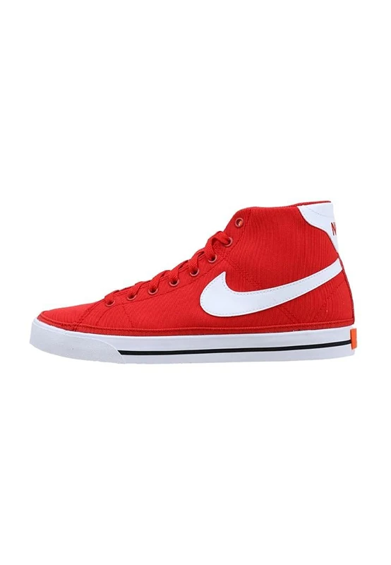 NIKE Court Legacy Mid Canvas Men Tennis Shoe, Rosso Bianco, 7 UK (41 EU)