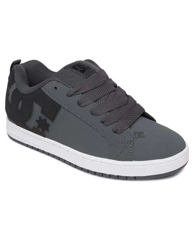 Dc Shoes Men's Court Graffik Sneaker, Dk Grey Black White, 7.5 UK