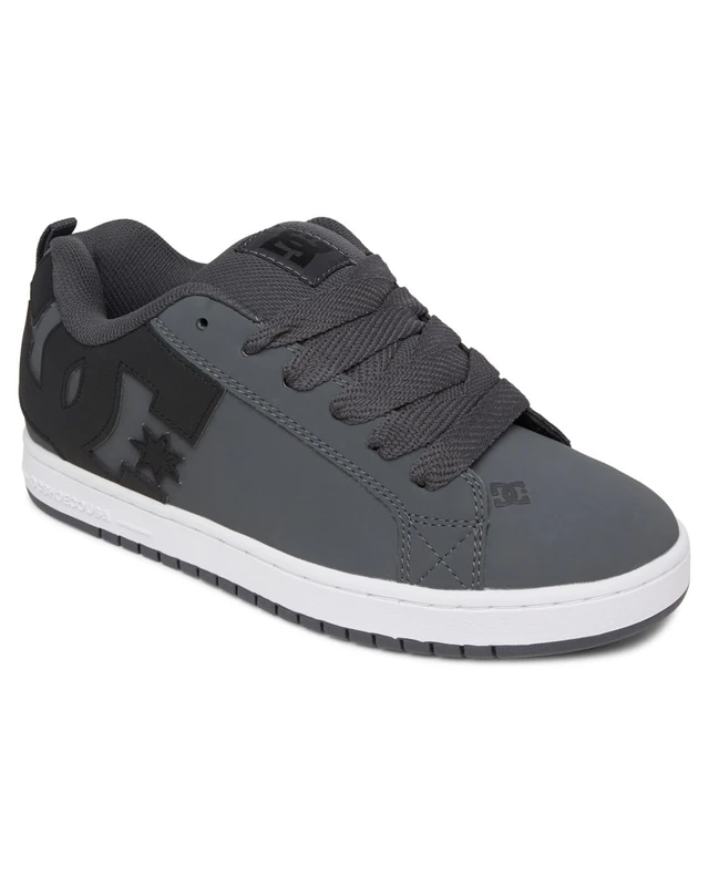 Dc Shoes Men's Court Graffik Sneaker, Dk Grey Black White, 17 UK