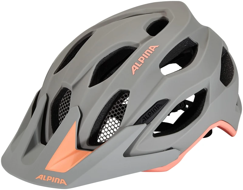 ALPINA Unisex - Adult, CARAPAX 2.0 cycling helmet, moon-grey-peach matt, 57-62 cm