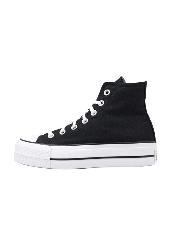 Converse Chuck Taylor All Star Lift, Gymnastics Shoe, Black/White/White,