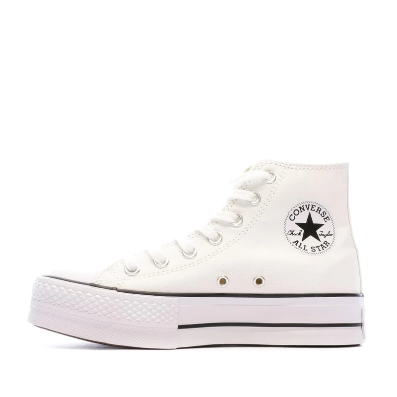 Converse Chuck Taylor All Star Lift, Gymnastics Shoe, White/Black/White, - Image 1