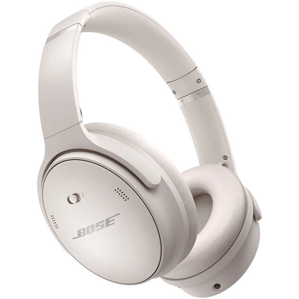 Bose QuietComfort® 45 Bluetooth wireless noise cancelling headphones with microphone for phone calls - White Smoke