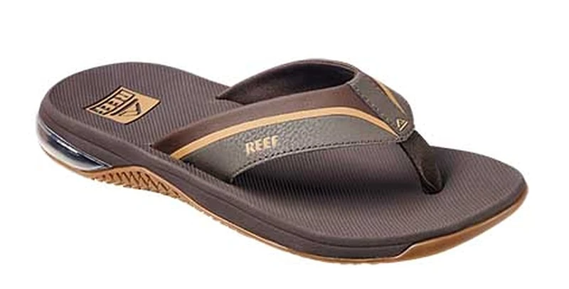 Reef Men's Anchor Flip-Flop, Brown/Gum, 11 UK