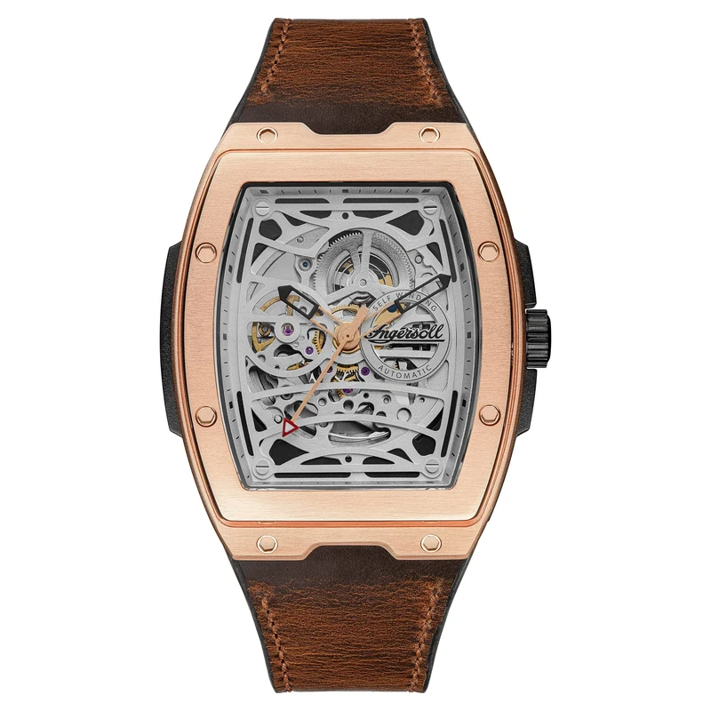 Ingersoll Challenger Automatic - Silver Dial & Brown Horween I12303
