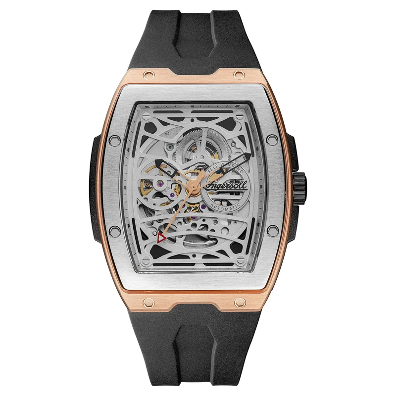 Ingersoll 1892 Challenger Watch - Silver Dial, Black PU Strap