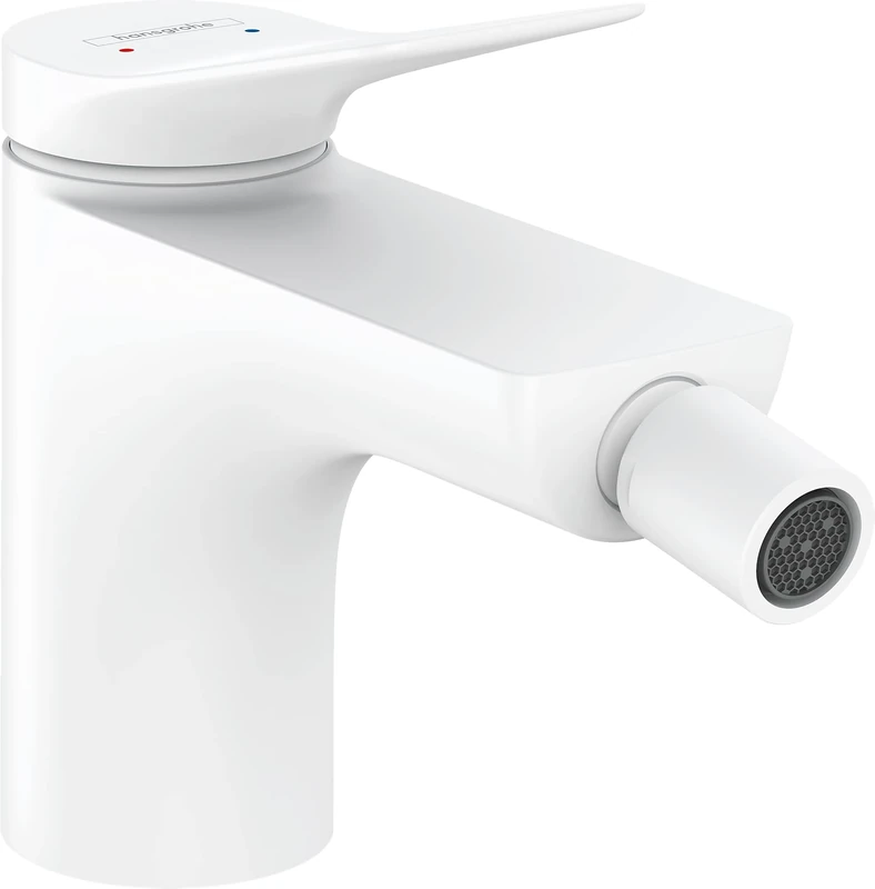 hansgrohe Vivenis Single lever bidet mixer with pop-up waste set, matt white, 75200700