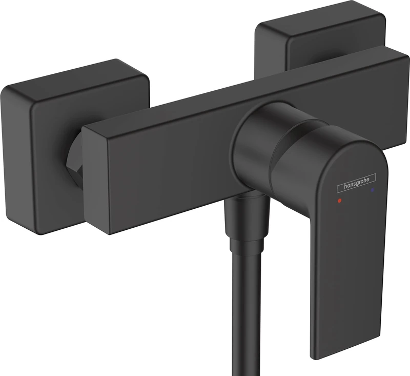 hansgrohe Vernis Shape Single lever shower mixer for exposed installation, matt black, 71650670
