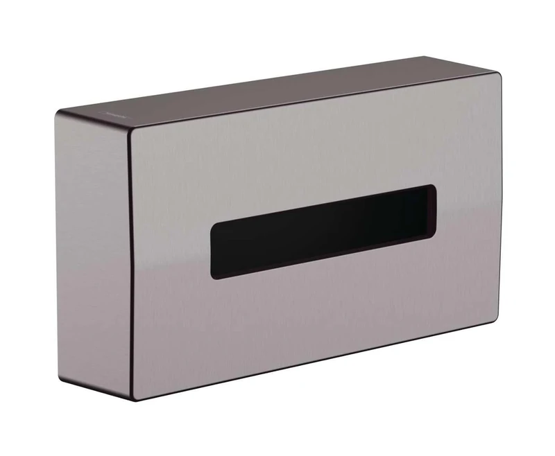 hansgrohe AddStoris Tissue box, brushed black chrome, 41774340