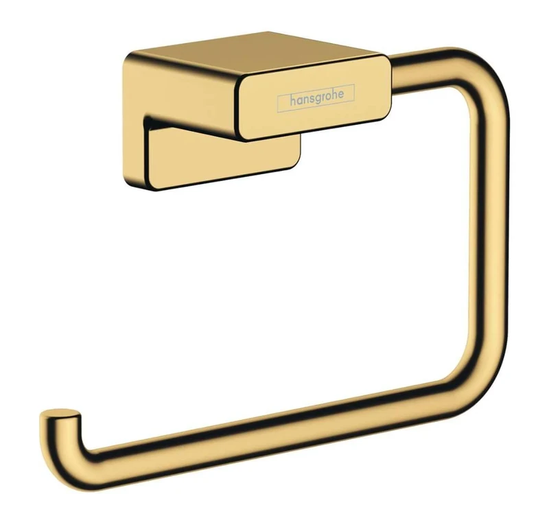 hansgrohe AddStoris Roll holder without cover, polished gold-optic, 41771990