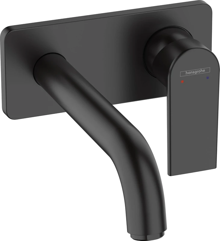 hansgrohe Vernis Shape Basin Mixer Tap for concealed installation wall-mounted with spout 20,7 cm, matt black, 71578670