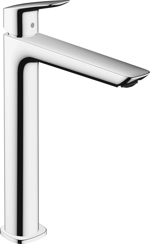 hansgrohe Logis Fine - bathroom tap without waste, bathroom sink tap with spout height 232 mm, basin mixer tap water-saving (EcoSmart), chrome, 71258000