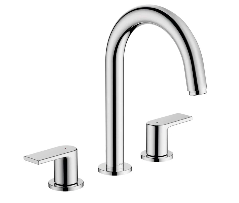 hansgrohe Vernis Shape 3-hole basin mixer with pop-up waste set, chrome, 71563000