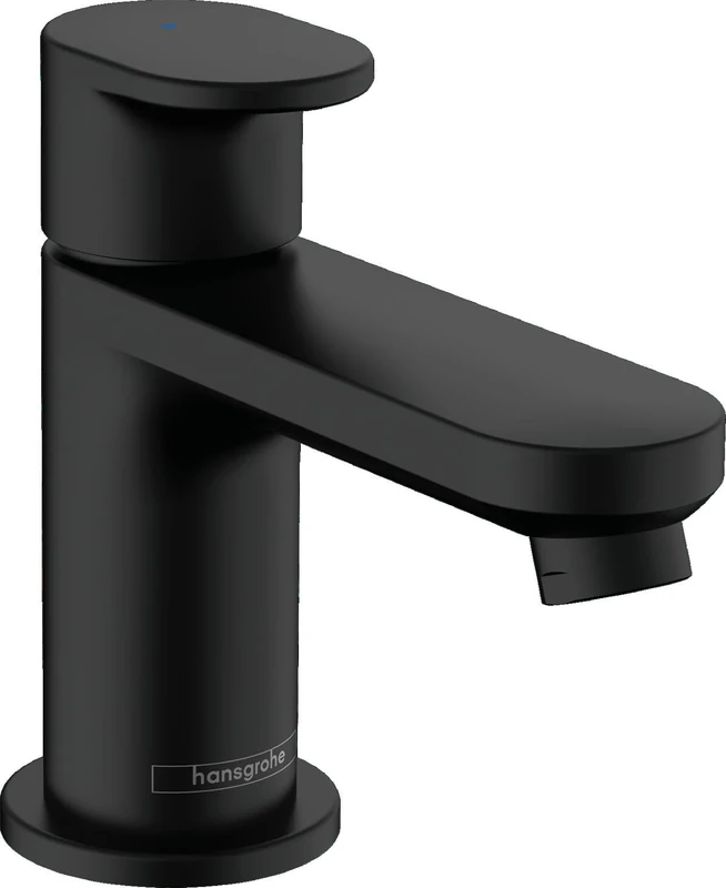 hansgrohe Vernis Blend - Wash Basin Mixer Tap for Cold Water Without Drain, Tap for Guest Toilet with Spout Height 70 mm, Mixer Tap, Washbasin Water-Saving (EcoSmart), Matte Black
