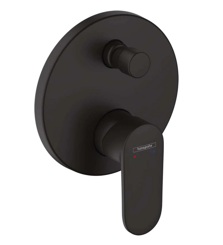 hansgrohe Vernis Blend Single lever bath mixer for concealed installation with integrated security combination according to EN1717, matt black, 71467670