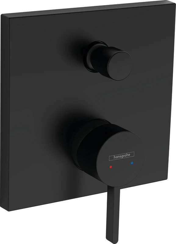 hansgrohe Finoris Single lever bath mixer for concealed installation with integrated security combination according to EN1717, matt black, 76416670