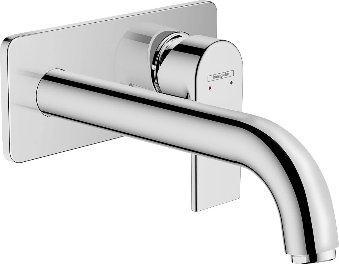 hansgrohe Vernis Shape Basin Mixer Tap for concealed installation wall-mounted with spout 20,7 cm, chrome, 71578000