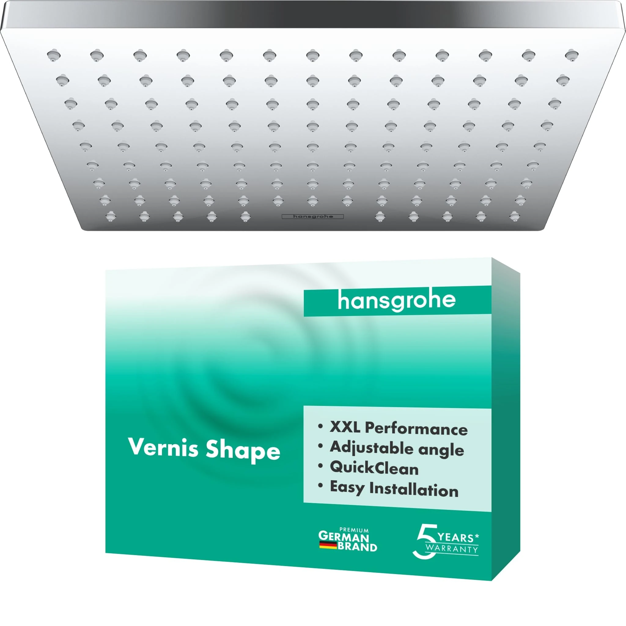 hansgrohe Vernis Shape Overhead shower 230 1 Spray, chrome, 26281000