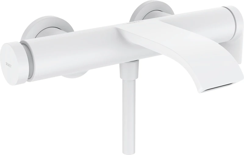 hansgrohe Vivenis Single lever bath mixer for exposed installation, matt white, 75420700