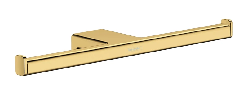 hansgrohe AddStoris Double roll holder, polished gold-optic, 41748990