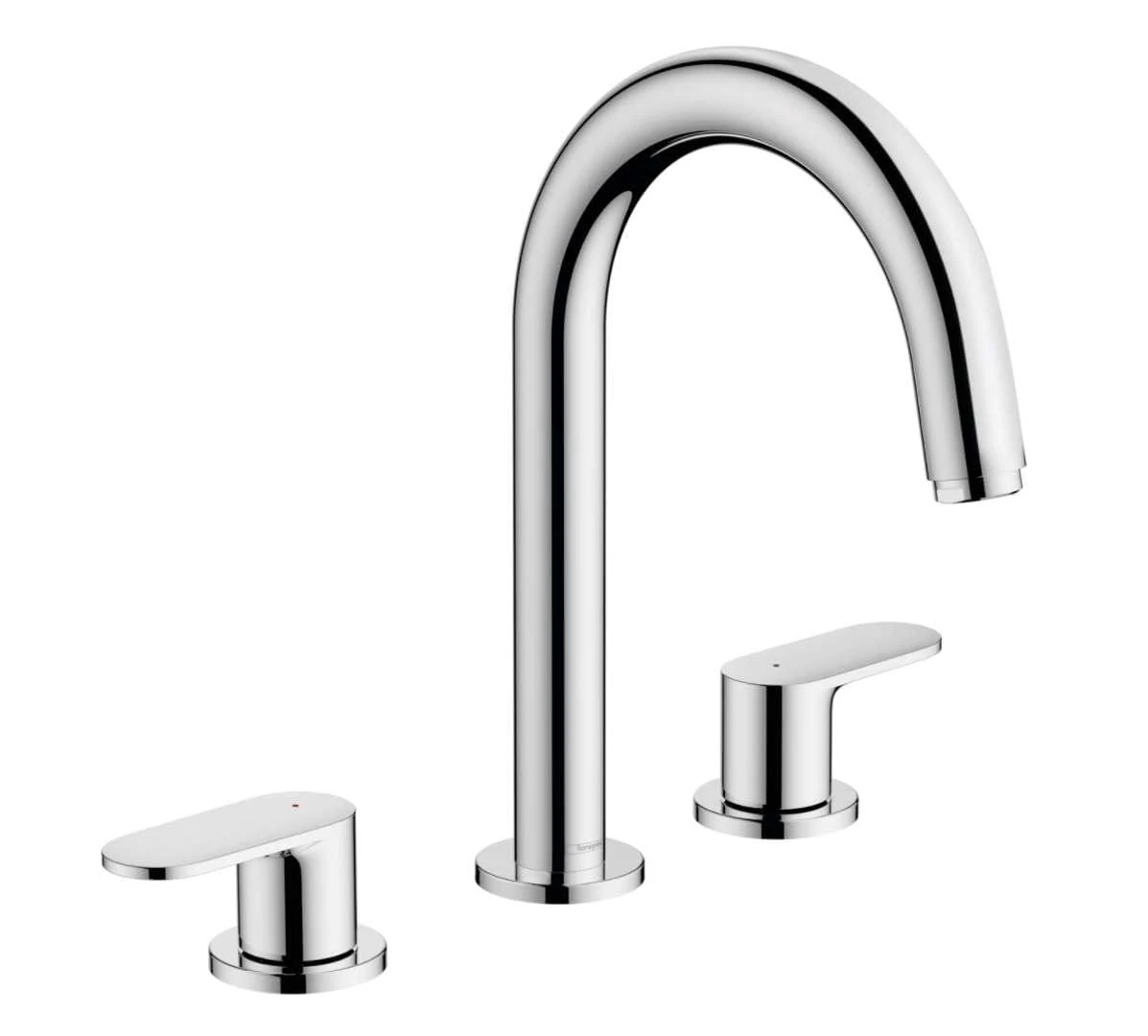 hansgrohe Vernis Blend 3-hole basin mixer with pop-up waste set, chrome, 71553000