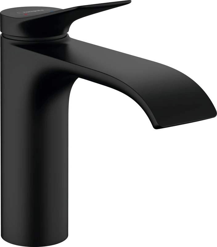 hansgrohe Vivenis Basin Mixer Tap 110 with pop-up waste set, matt black, 75020670