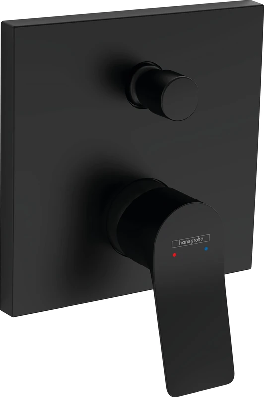 hansgrohe Vivenis Single lever bath mixer for concealed installation with integrated security combination according to EN1717, matt black, 75416670