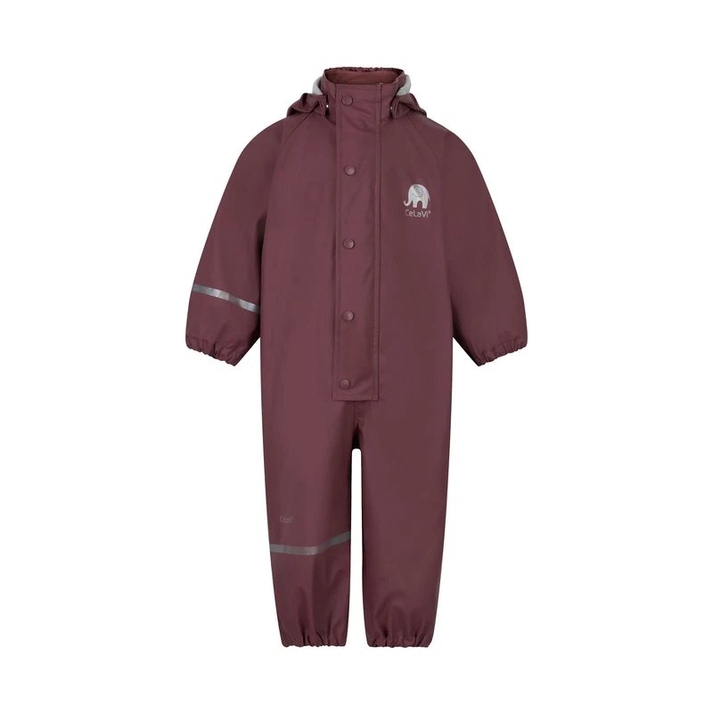 CeLaVi Unisex Kinder Basic PU rain Suit Rain Jacket, Rose Brown, 100