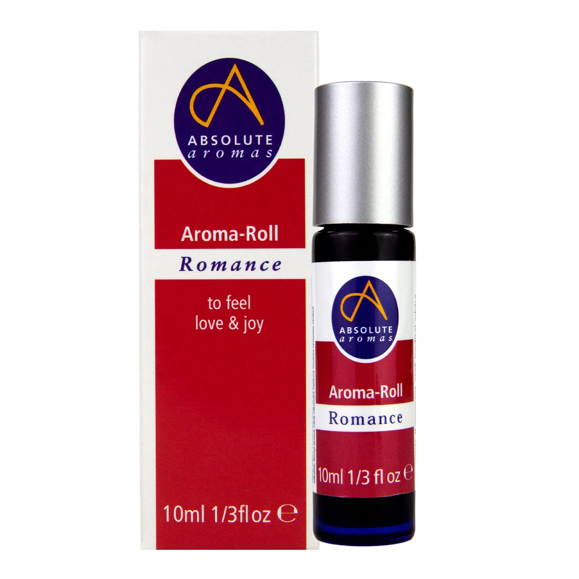 Absolute Aromas Romance Aroma-Roll Roller Ball - Contains 100% Pure, Natural Cedarwood, Rose, Benzoin Essential Oil