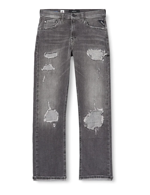 Replay Boy's THAD Jeans, 097 Dark Grey, 16A - Image 1