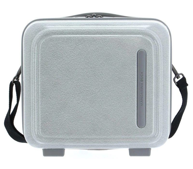 Mandarina Duck LOGODUCK + Glitter Glitter Silver Beauty Case (Silver) 28.5x26.5x16.5 (LxHxW) - Image 1