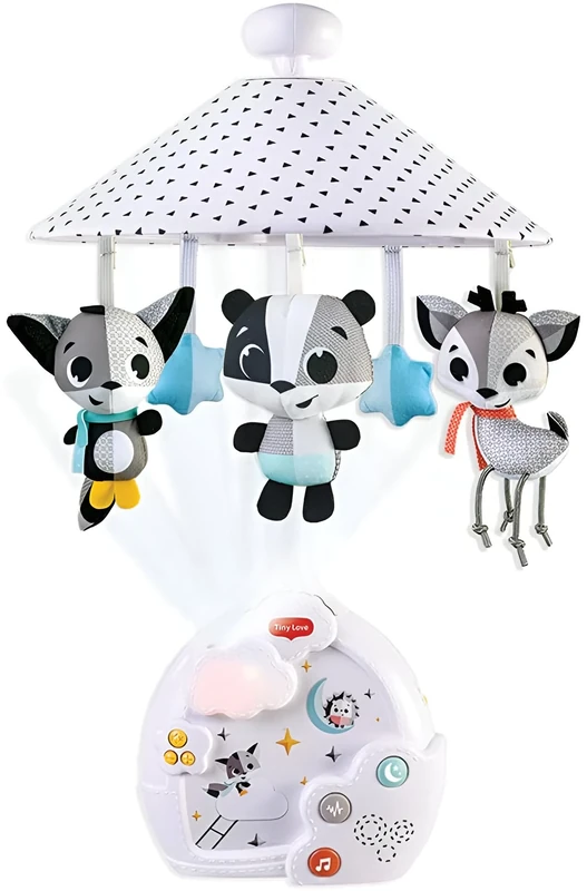 Tiny Love Magical Night 3-in-1 Projector Mobile, Baby Cot Musical With Soothing Night Light, 9 Melodies, 0m+, Magical Tales