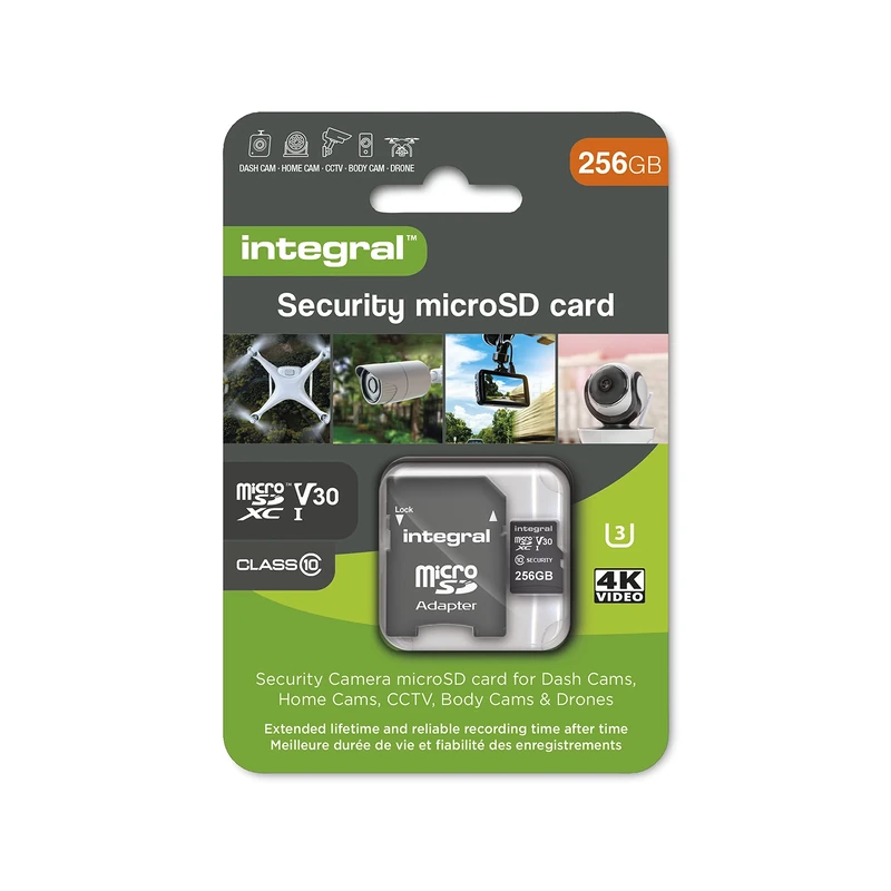 Integral 256GB High Endurance microSD Card - 100k Hours Recording