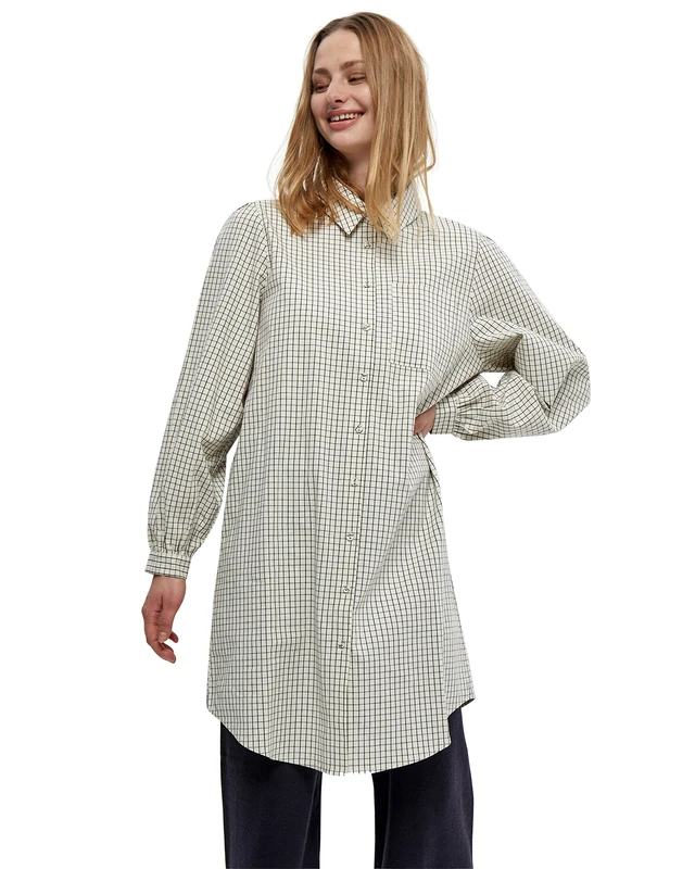 Minus Women's Nema Shirtdress 9369 Broken White Checks 18 - Image 1