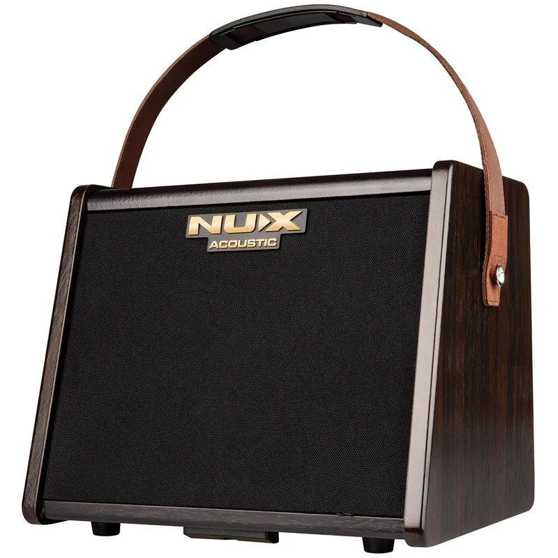 NUX | AC-25 Portable Acoustic Amplifier – 25W Battery-Powered Guitar & Vocal Amp with Bluetooth, Reverb, EQ & Tuner – Compact for Busking, Rehearsals & Small Venues